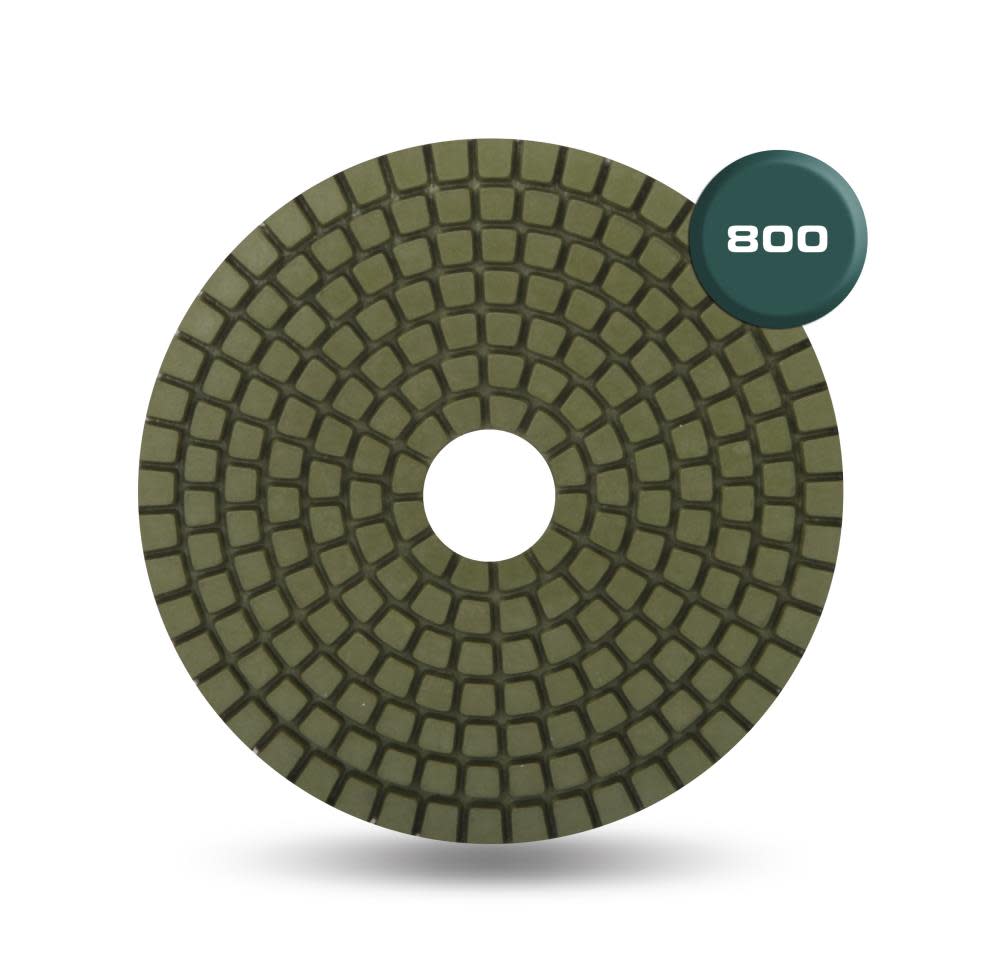 Rubi Tools Resin Wet Polishing Pad 800 Grit 4 In. - Ascmtools