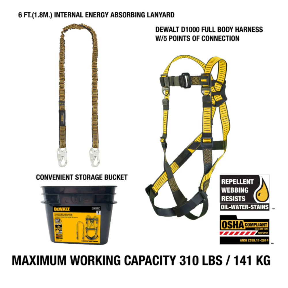 DEWALT Fall Protection Compliance Kit - Ascmtools