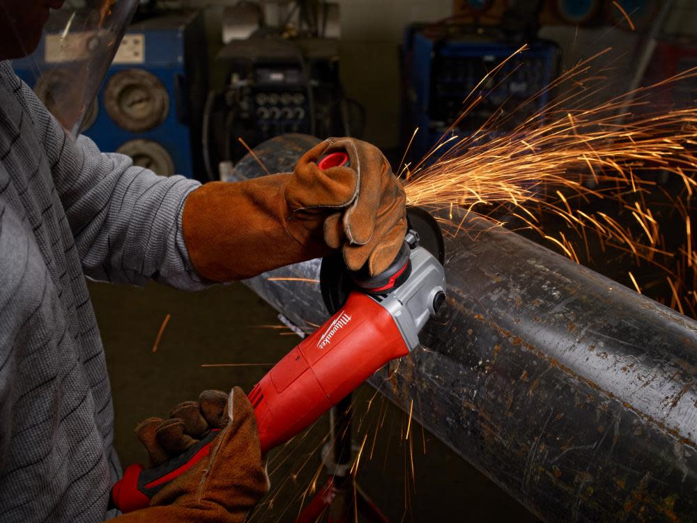 Milwaukee 13 Amp 5 In. Small Angle Grinder Trigger Grip No-Lock - Ascmtools