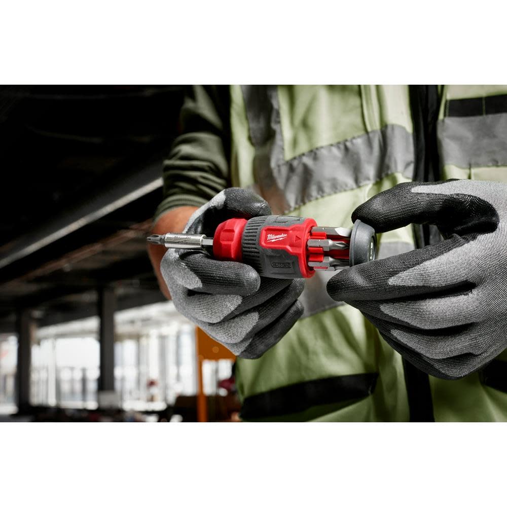 Milwaukee 8-in-1 Compact Multi-Bit Screwdriver - Ascmtools