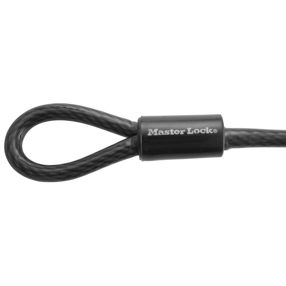Master Lock Locking Cable 3/8 x 48″ Vinyl Coated Looped End - Ascmtools