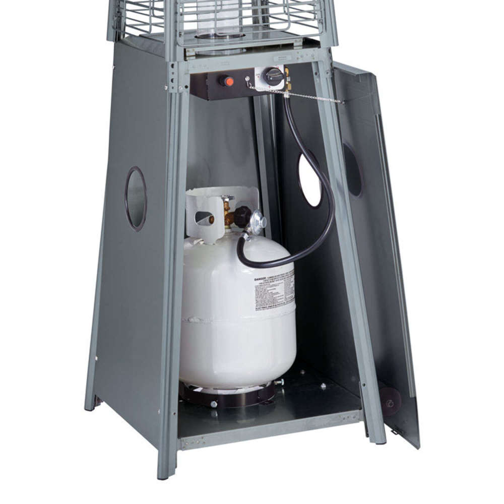 Living Accents Pyramid Patio Heater 40000 BTU Stainless Steel - Ascmtools