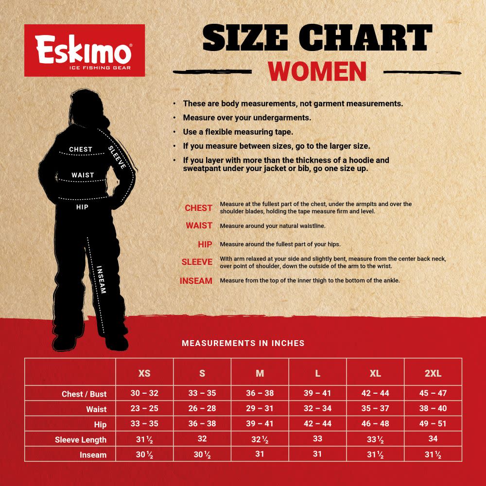 Eskimo Keeper Bib Womens Large - Ascmtools