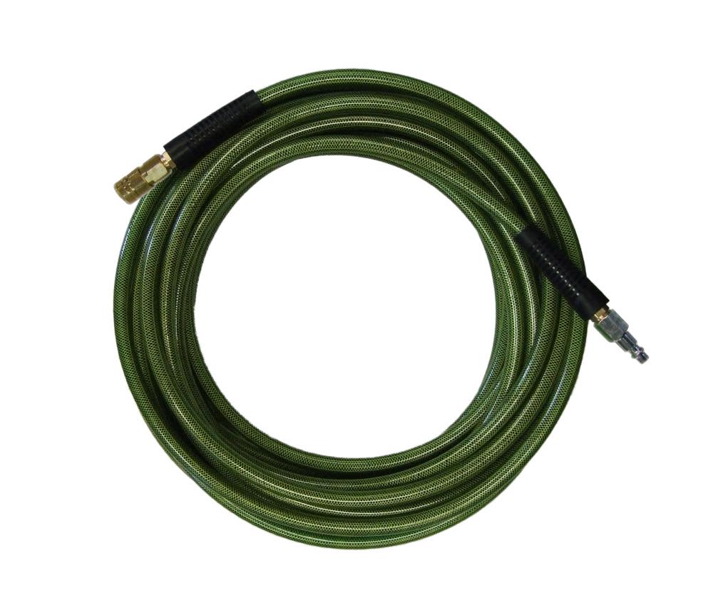 Rolair 3/8In x 100Ft Poly Air Compressor Hose with Fittings - Ascmtools