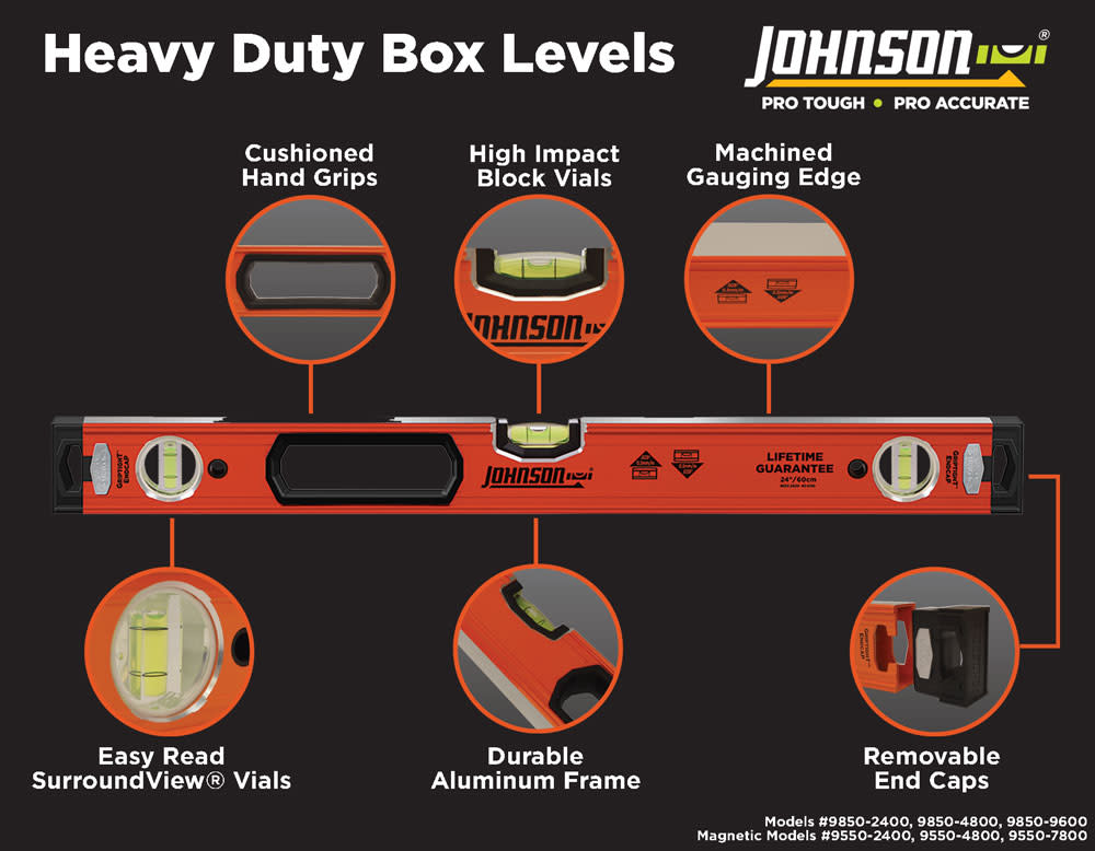 Johnson Level Heavy Duty Box Level 24″ - Ascmtools