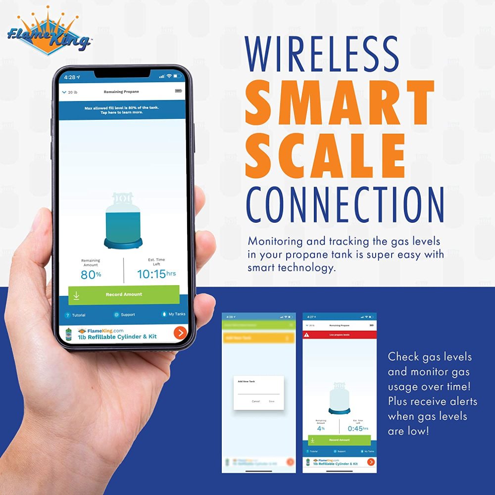 Flame King Propane Tank Scale Smart Wireless - Ascmtools