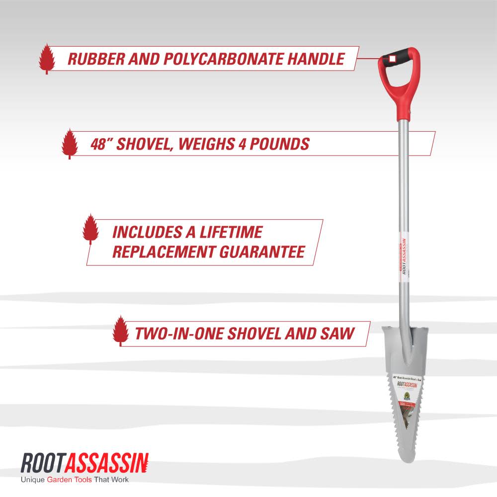 Root Assassin 48 in Garden Shovel and Saw - Ascmtools