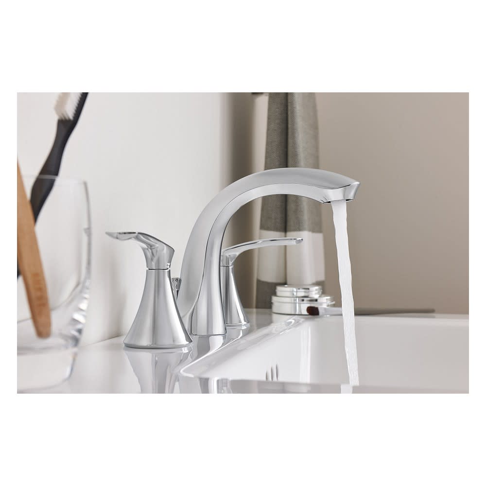 Moen Darcy Bathroom Lavatory Faucet Chrome 2 Handle High Arc - Ascmtools