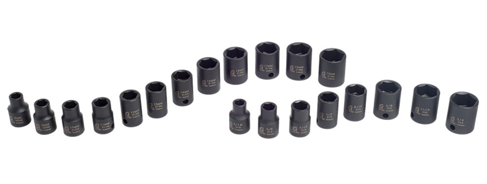 Sunex 3/8 In. Drive Master Impact Socket Set 42 pc. - Ascmtools