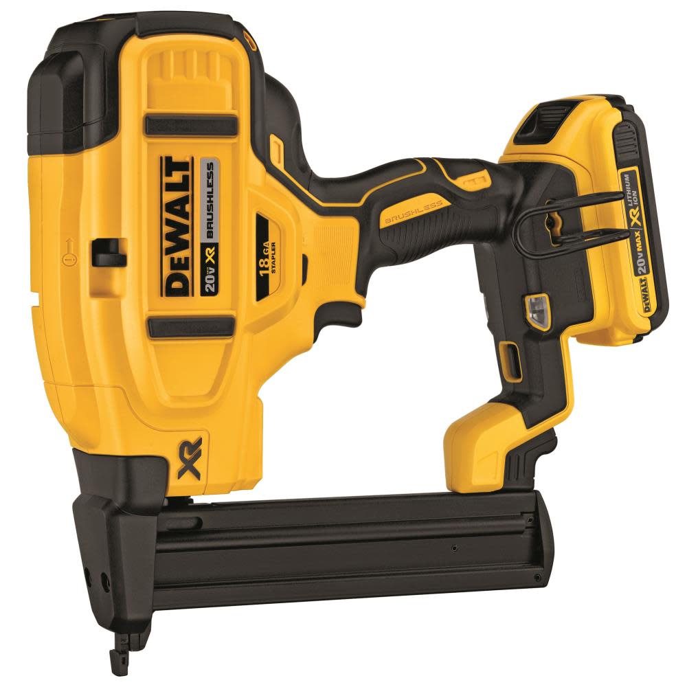 DEWALT 20 V MAX* XR 18 Gauge Narrow Crown Stapler Kit - Ascmtools