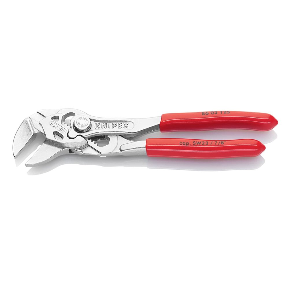 Knipex Pliers Wrench Chrome Plated Head 125mm - Ascmtools