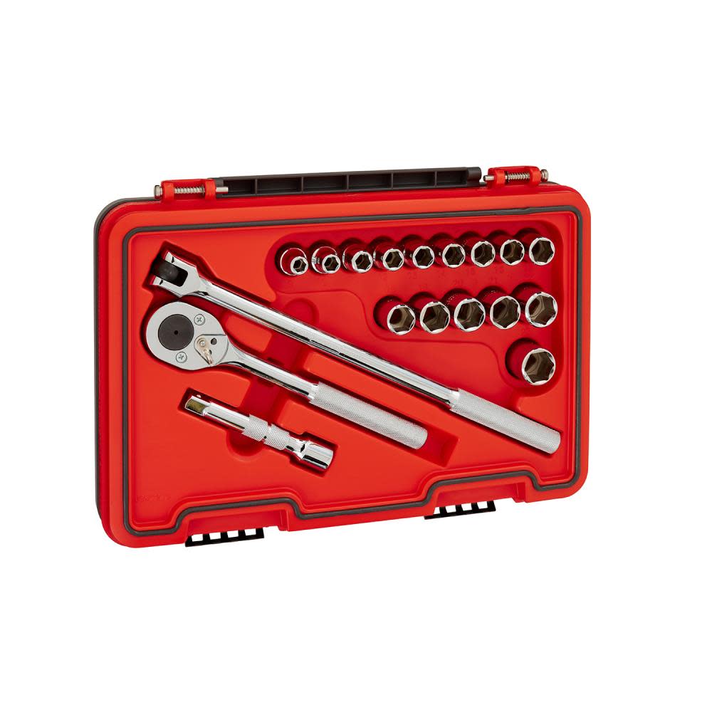 Proto Socket Set 1/2 DR 18pc MM 6pt - Ascmtools