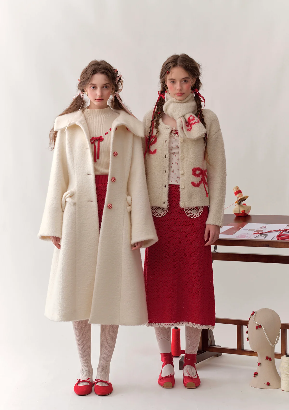 Strawberry Young Sister Knit Cardigan - Ascmtools