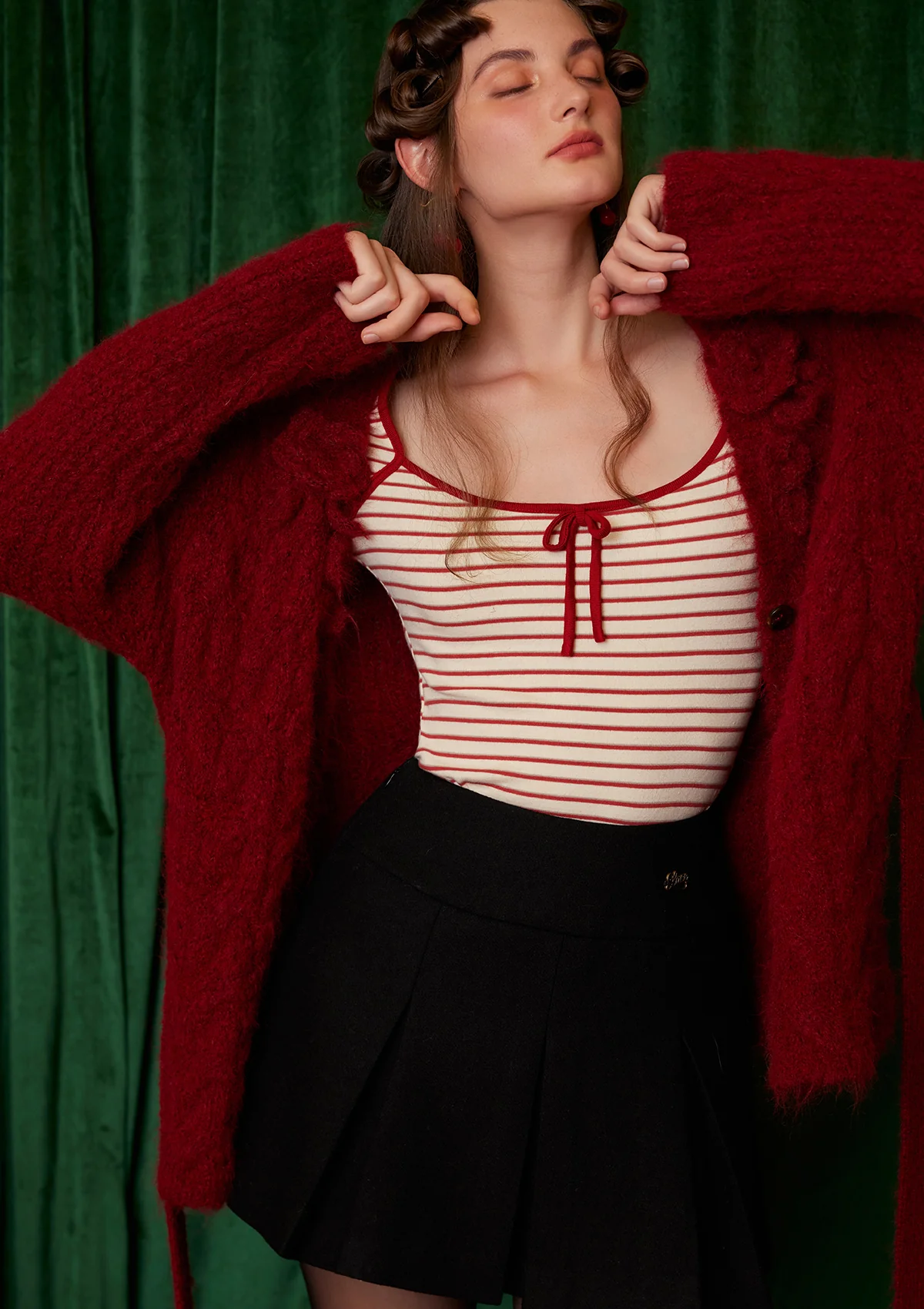 Semi-sweet Chiffon Knit Cardigan - Ascmtools