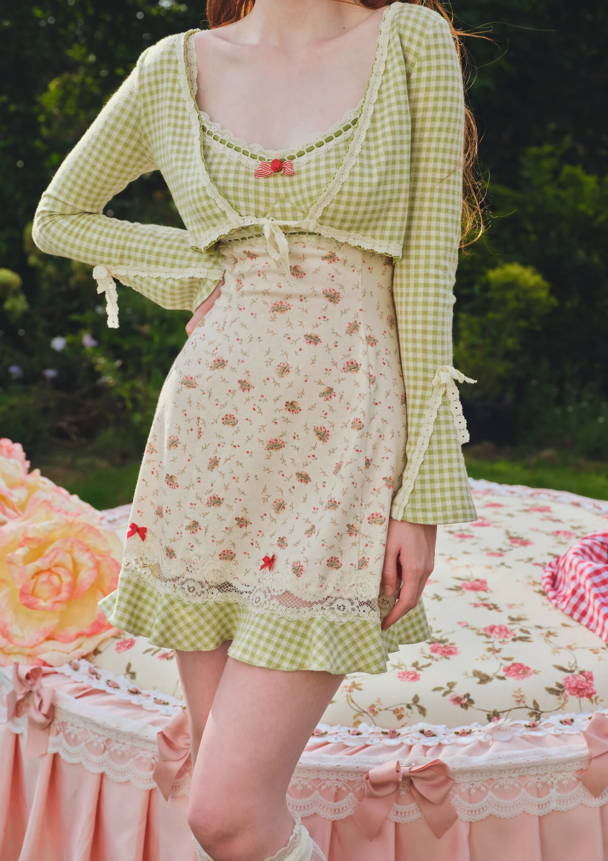 Matcha Red Bean Cardigan - Ascmtools