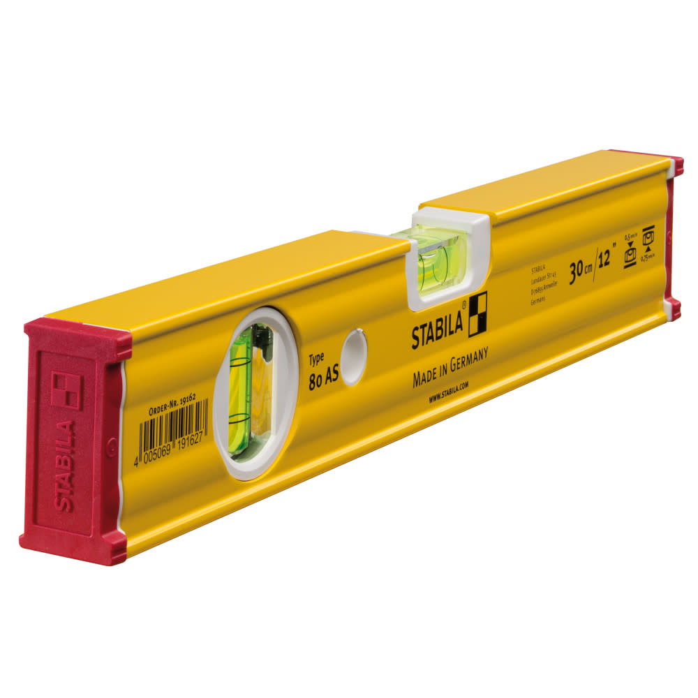 Stabila 12 Inch Type 80 AS Spirit Level Tool – STABILA - Ascmtools