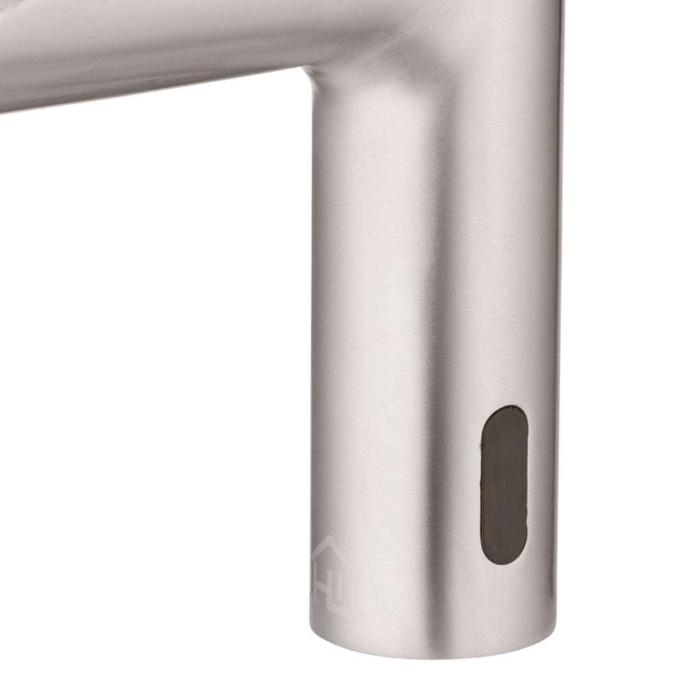 Homewerks Bathroom Sink Faucet Nickel 1 Handle Mid Arc - Ascmtools