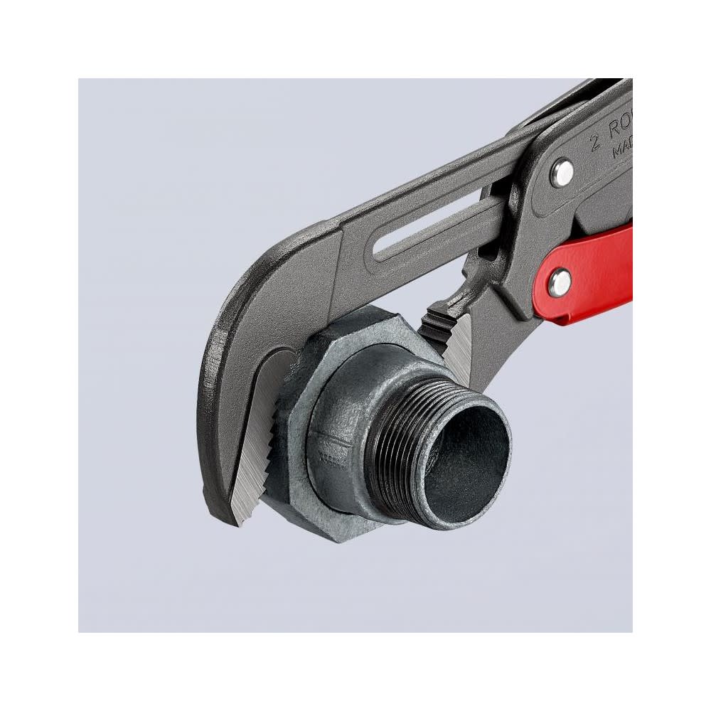 Knipex Pipe Wrench S Type 560 mm Swedish Pattern Plastic Handle - Ascmtools