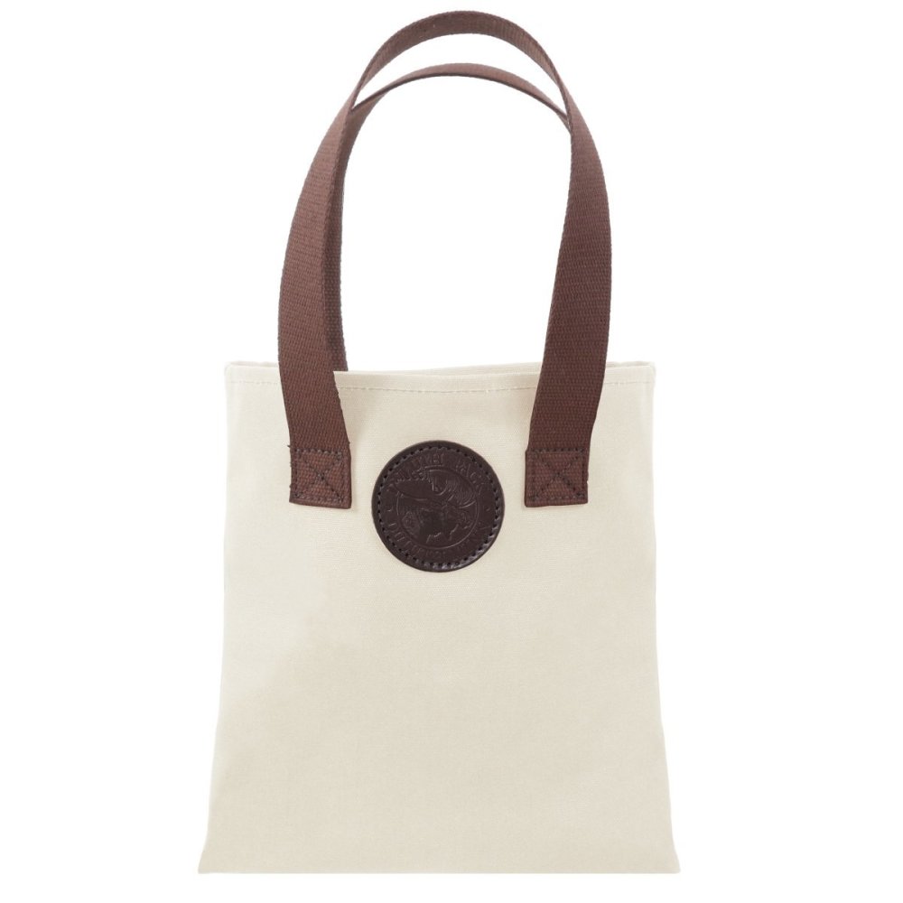 Duluth Pack 6 Liter Capacity Natural Canvas Box Style Promo Tote - Ascmtools