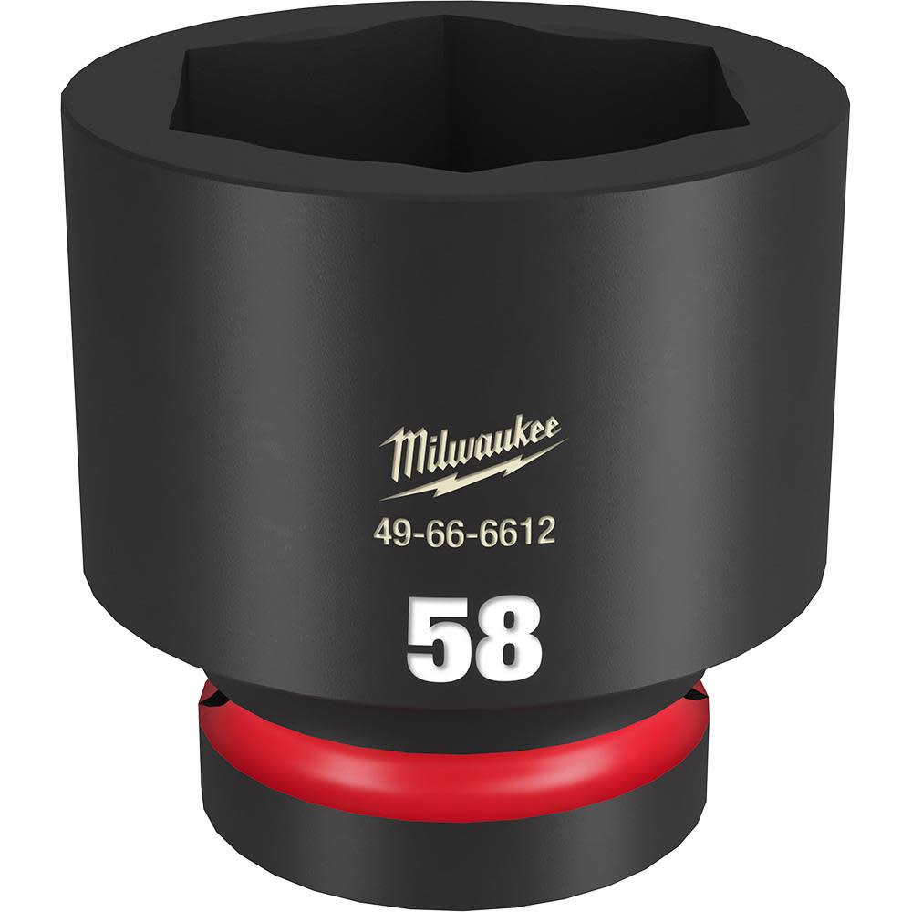 Milwaukee Impact Socket 1″ Drive 58mm Standard 6 Point - Ascmtools