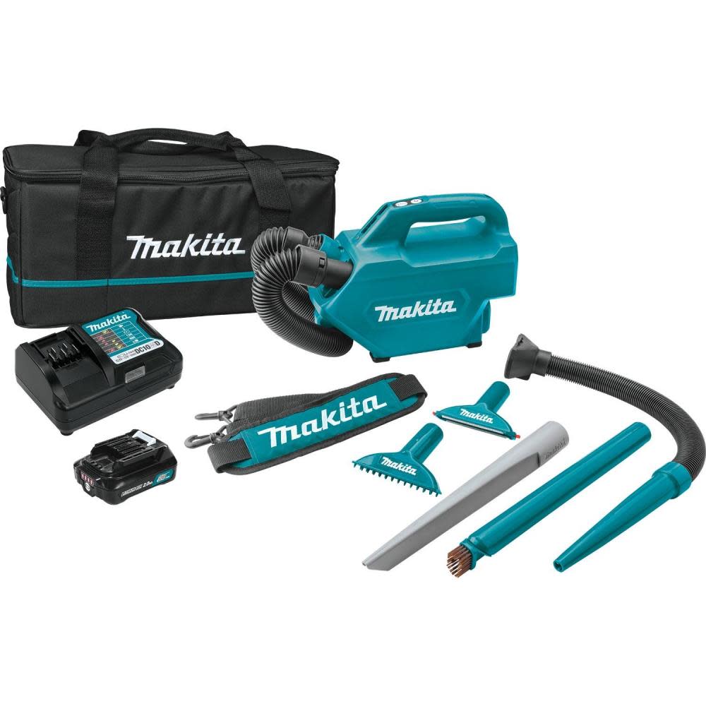 Makita 12V Max CXT Lithium-Ion Cordless Vacuum Kit (2.0Ah) - Ascmtools