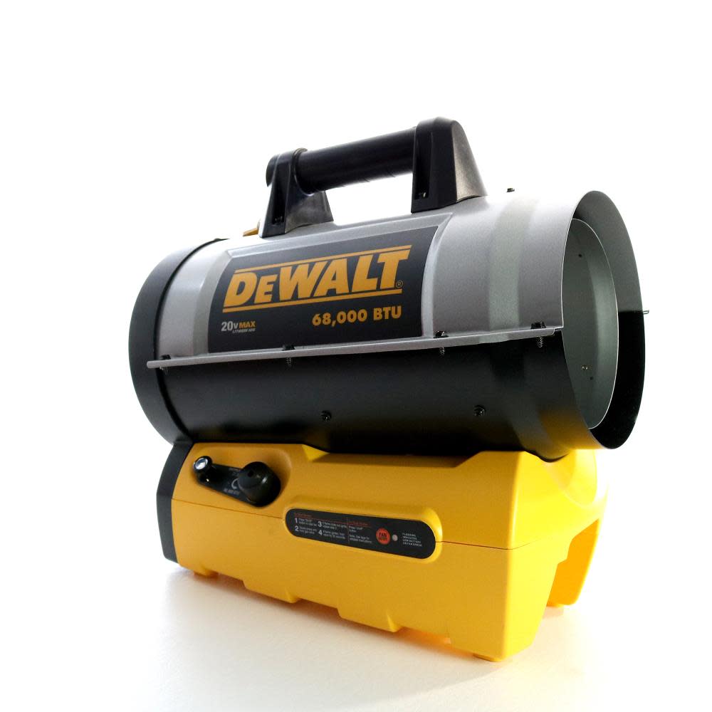 DEWALT 68000 BTU Cordless Portable Forced Air Propane Heater - Ascmtools