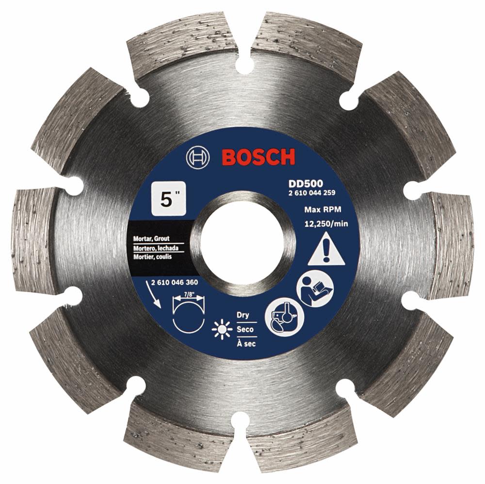 Bosch 5 In. Premium Segmented Tuckpointing Blade - Ascmtools