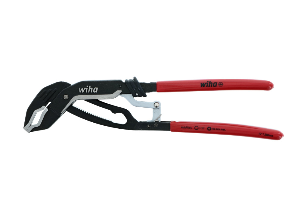 Wiha Classic Auto Grip V Jaw Tongue & Groove Pliers 10″ - Ascmtools