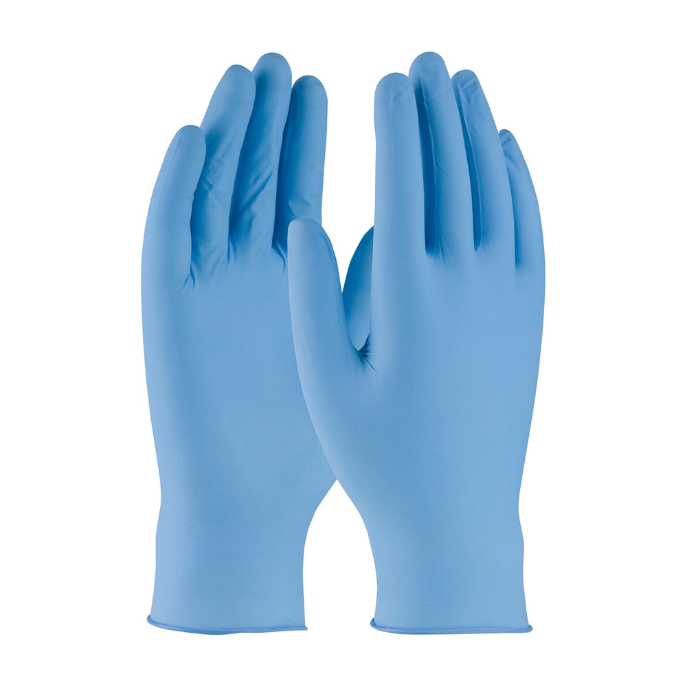 Protective Industrial Products Ambi-dex Turbo Disposable Nitrile 5 mil Blue Powdered 100 pcs/box S - Ascmtools