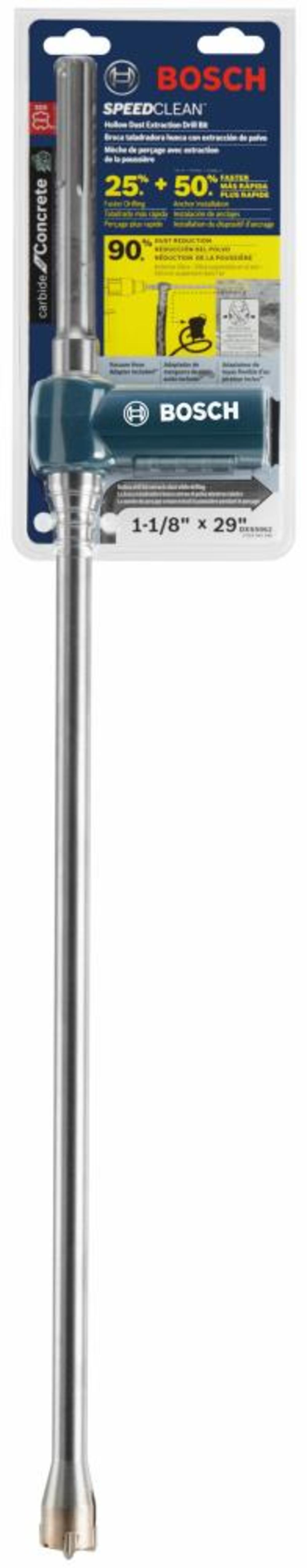 Bosch 1-1/8 In. x 29 In. SDS-max Speed Clean Dust Extraction Bit - Ascmtools