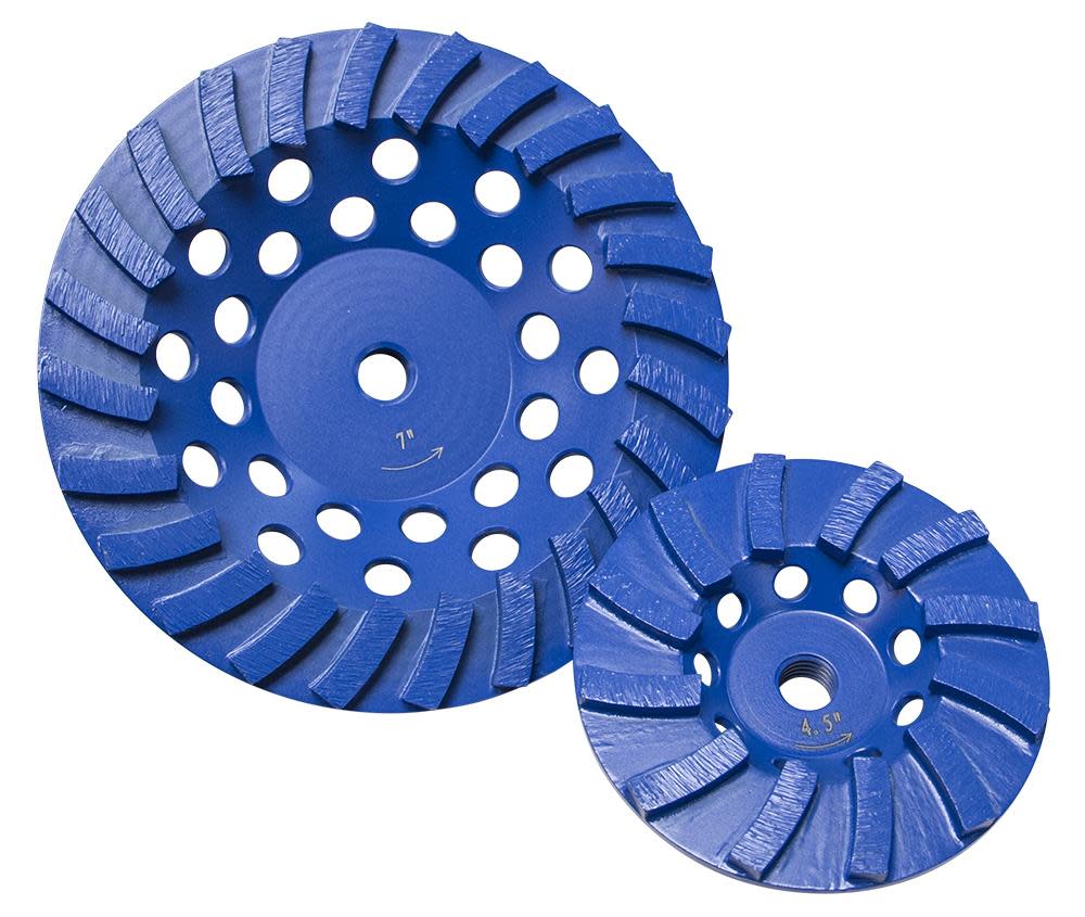Diamond Products 7 In x 5/8 In Star Blue Turbo Cup Wheel - Ascmtools