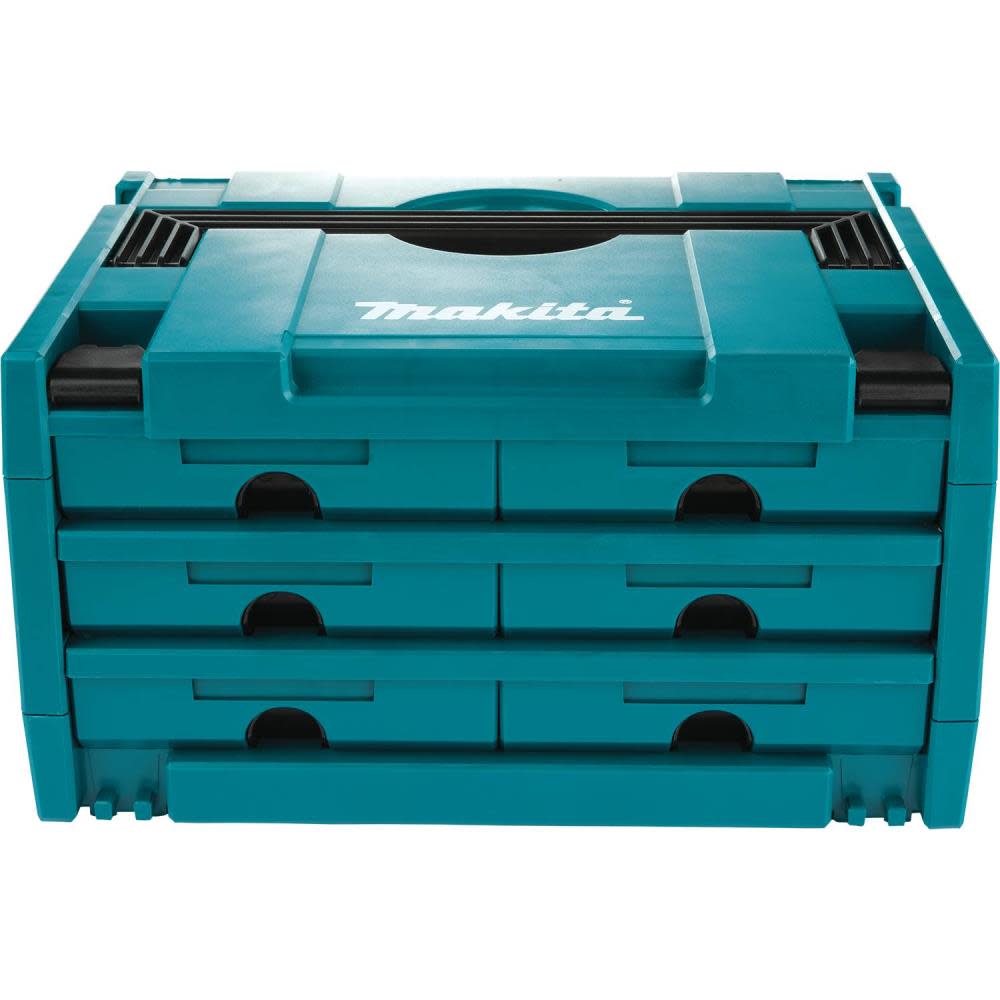 Makita MAKPAC 6 Drawer Interlocking Case 8 1/2″ x 15 1/2″ x 11 5/8″ - Ascmtools
