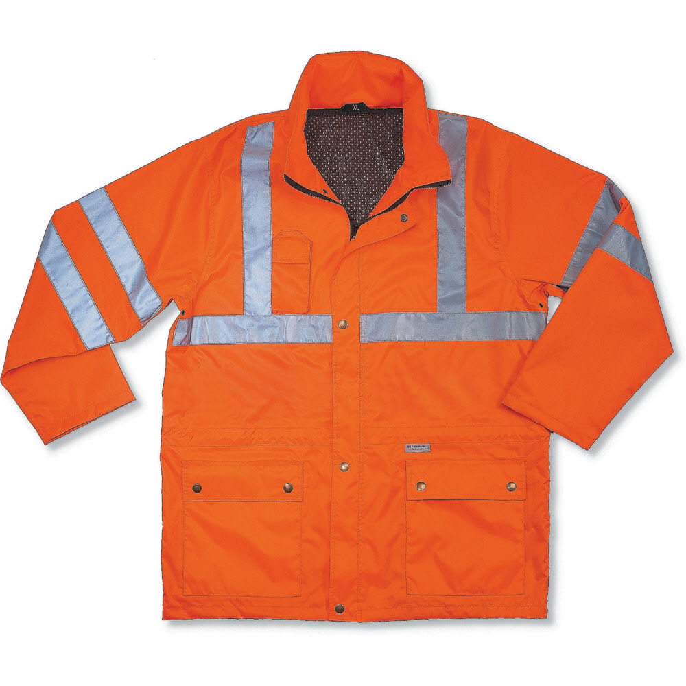 Ergodyne GloWear 8365 Class 3 Rain Jacket – 2XL - Ascmtools