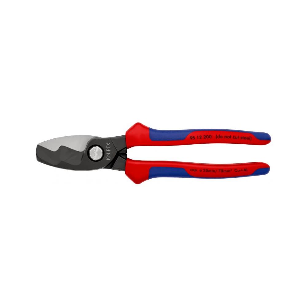 Knipex Cable Shears with Twin Cutting Edge 200 mm - Ascmtools
