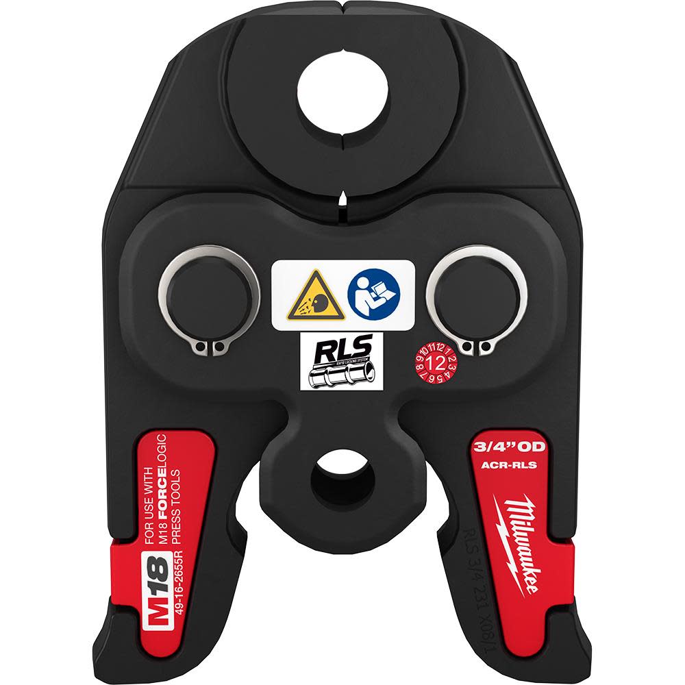 Milwaukee 3/4 RLS ACR Press Jaw for M18 FORCE LOGIC Press Tools - Ascmtools