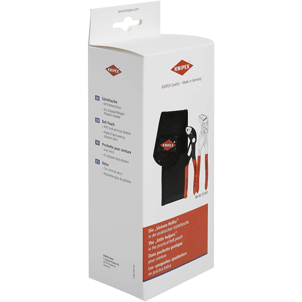 Knipex Mini Pliers Set in Belt Tool Pouch 2pc - Ascmtools