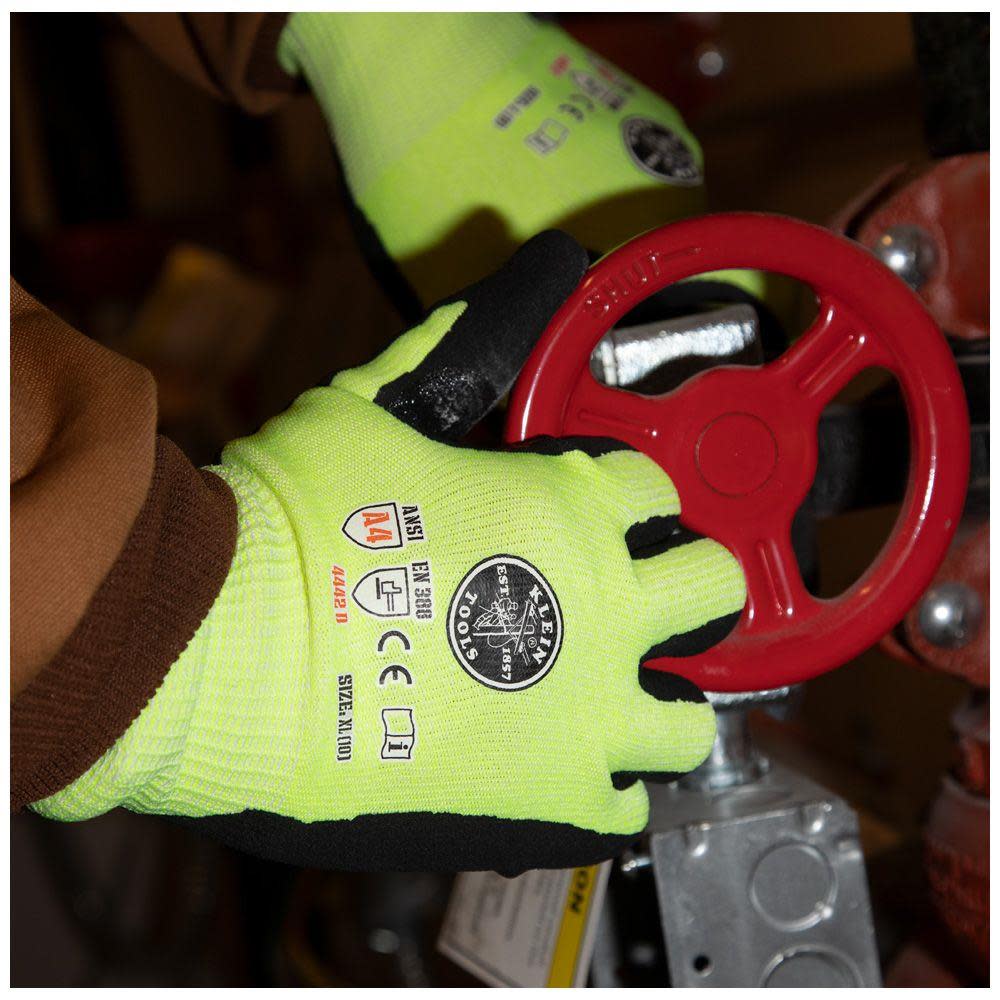 Klein Tools 2-Pair of Work Gloves Cut Level 4 Touchscreen – X-Large - Ascmtools