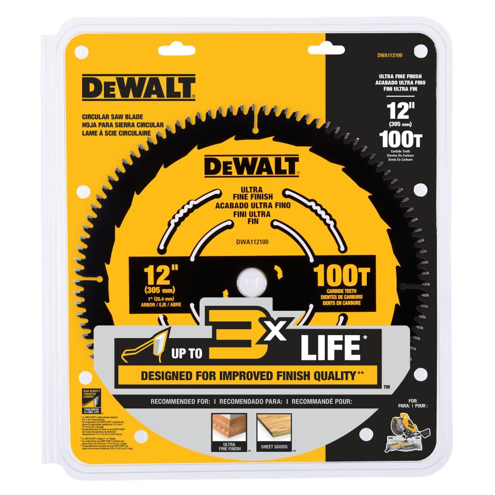 DEWALT Circular Saw Blade 12″ 100T - Ascmtools