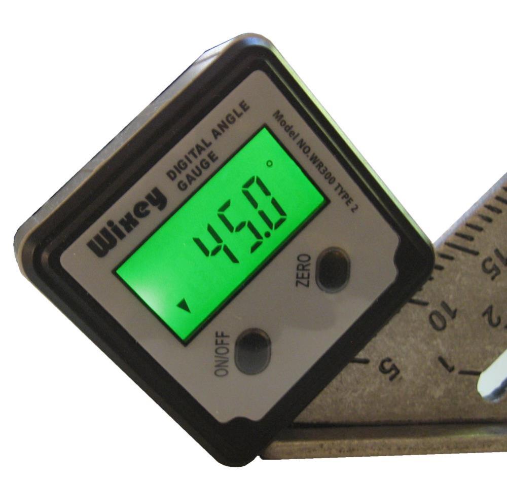 Wixey Digital Angle Gauge with Backlight - Ascmtools