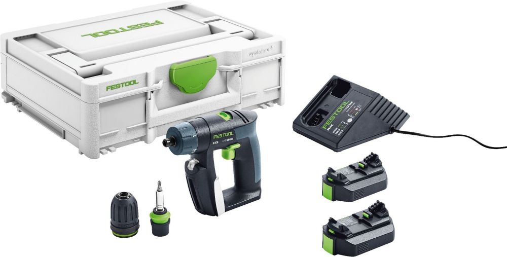 Festool 6-Plus CXS 2 Compact Cordless 10.8 Volt Drill Driver - Ascmtools