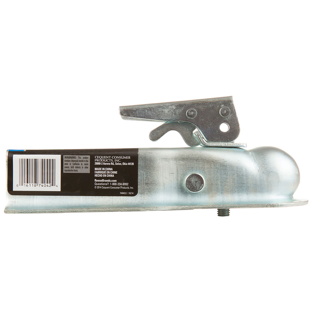 Reese 2″ 3500 lbs Zinc Steel Trailer Straight Coupler - Ascmtools