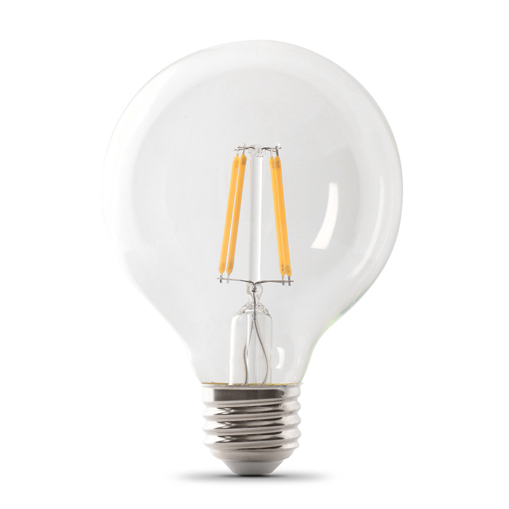 Feit Electric 60W G25 5000K Filament LED Bulb 3pk - Ascmtools