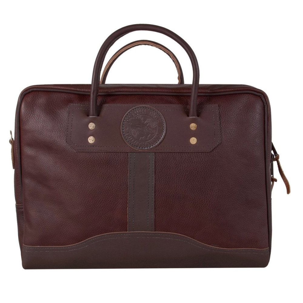 Duluth Pack 18 Liter Capacity Brown Pebbled Leather Doctor’s Weekend Bag - Ascmtools