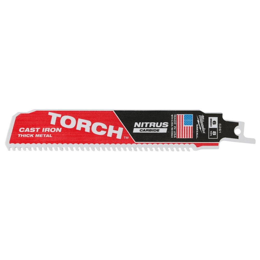 Milwaukee 6″ 7TPI The TORCH for Cast Iron with NITRUS CARBIDE 1PK - Ascmtools