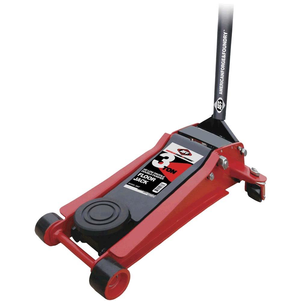 American Forge 3 Ton Floor Jack Double Pumper - Ascmtools