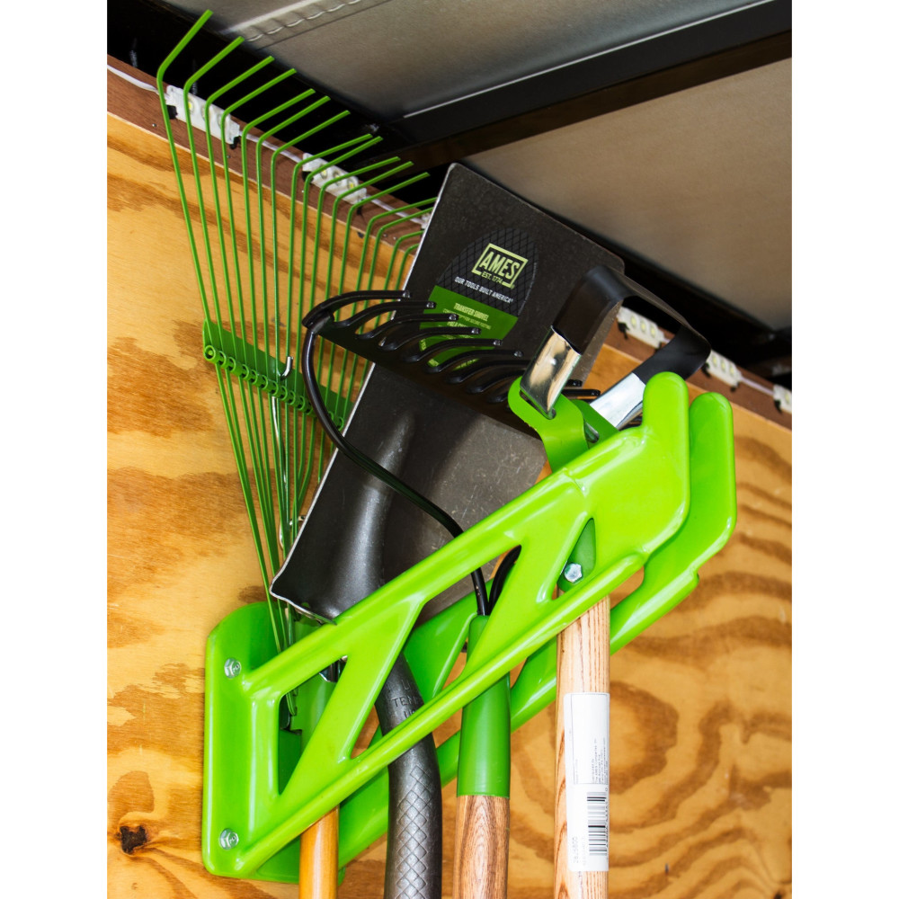 Green Touch Large Ten Hand Tool Rack For Enclosed Trailer - Ascmtools