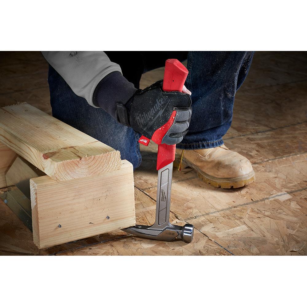 Milwaukee 22 oz Milled Face Framing Hammer - Ascmtools