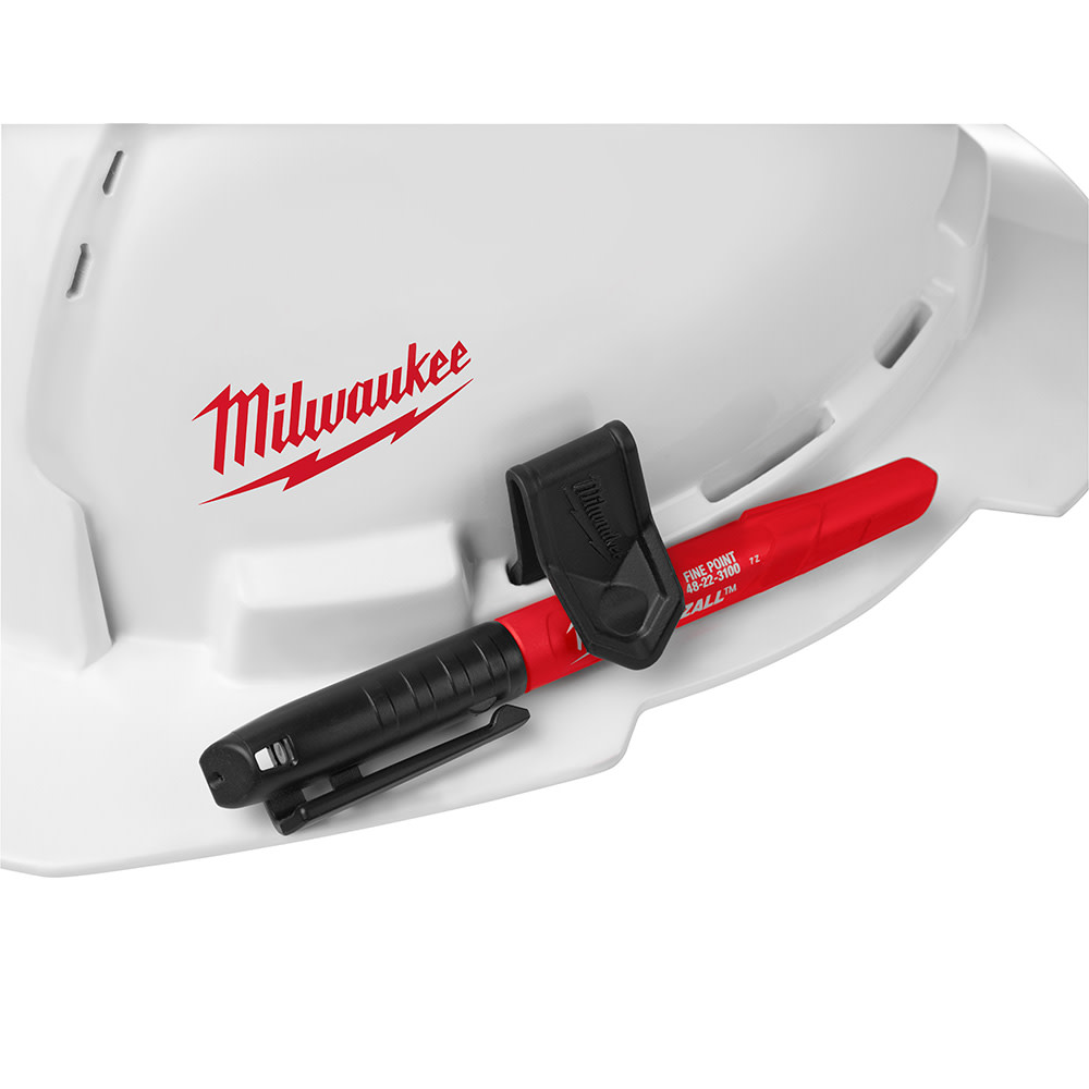 Milwaukee Full Brim Vented Hard Hat with BOLT Accessories Type 1 Class C Small Logo - Ascmtools