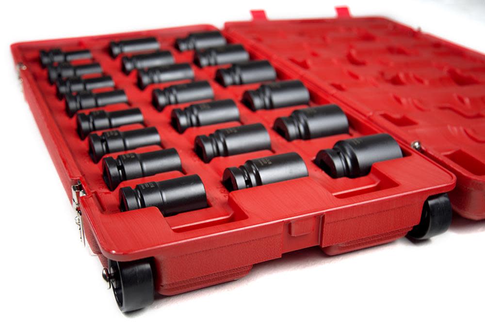 Sunex 1 In. Drive SAE Deep Impact Socket Set 21 pc. - Ascmtools
