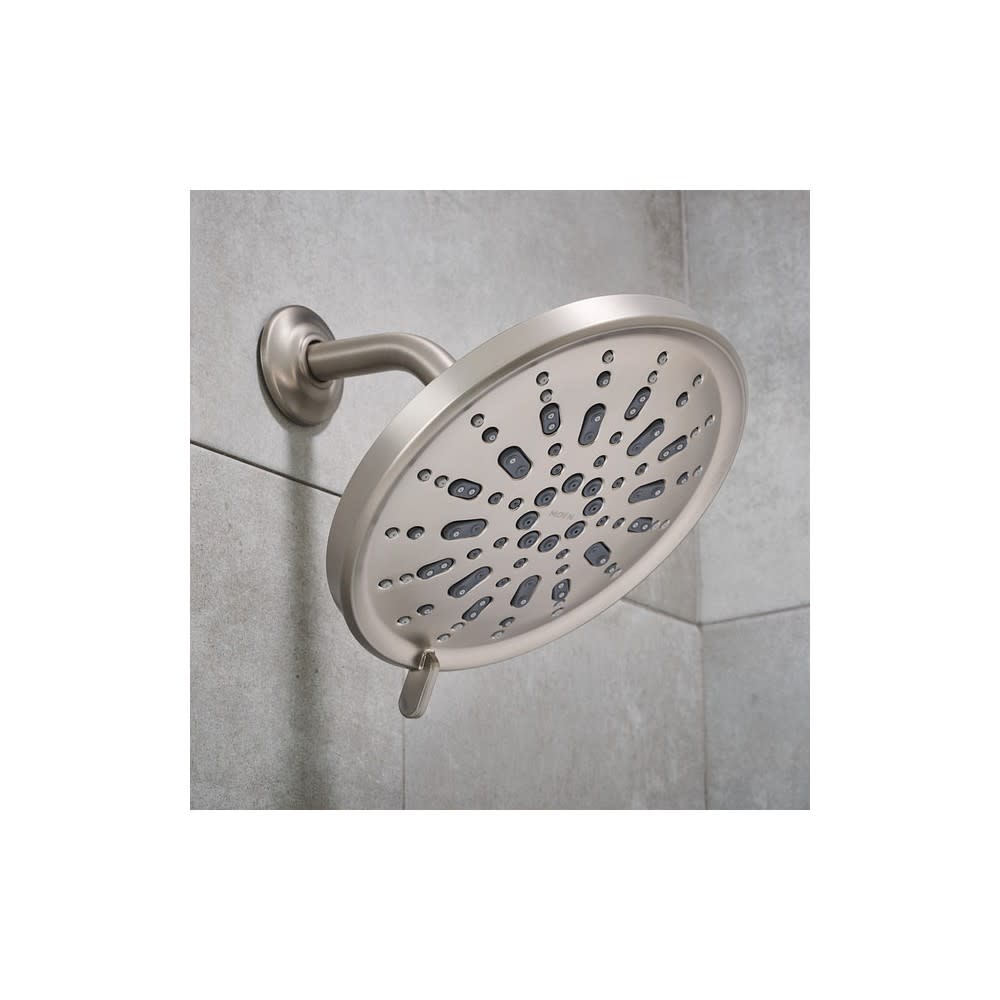 Moen Enthrall Rain Showerhead Spot Resist Brushed Nickel 9″ - Ascmtools